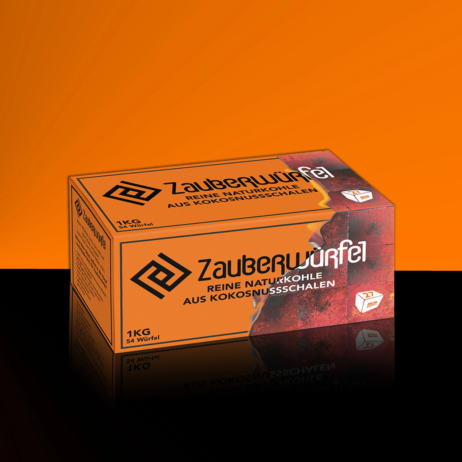 Zauberwürfel Natural Charcoal 1 kg - 27 mm - Buy at Hookain Online Shop